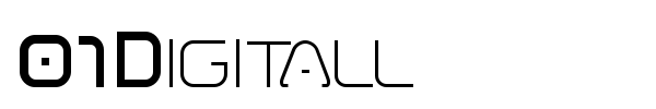 01 Digitall font preview